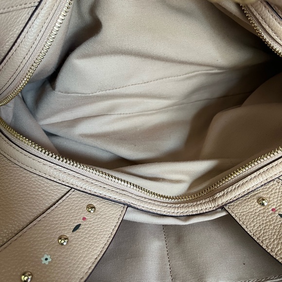 COACH FLORAL SINCHED SHOULDER PURSE - Picture 9 of 15